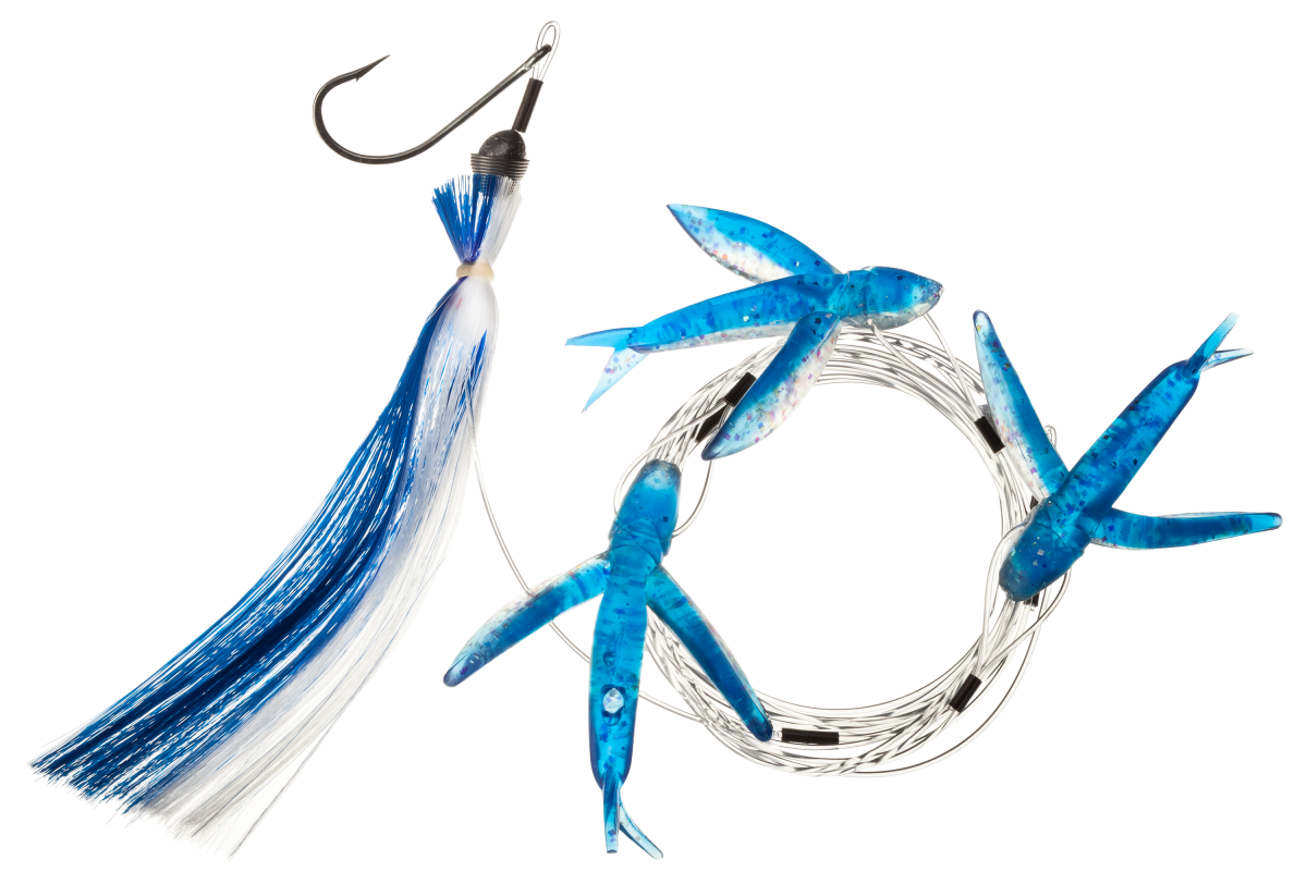 Carolina Lures Ultimate Ballyhoo Rig - Blue Silver