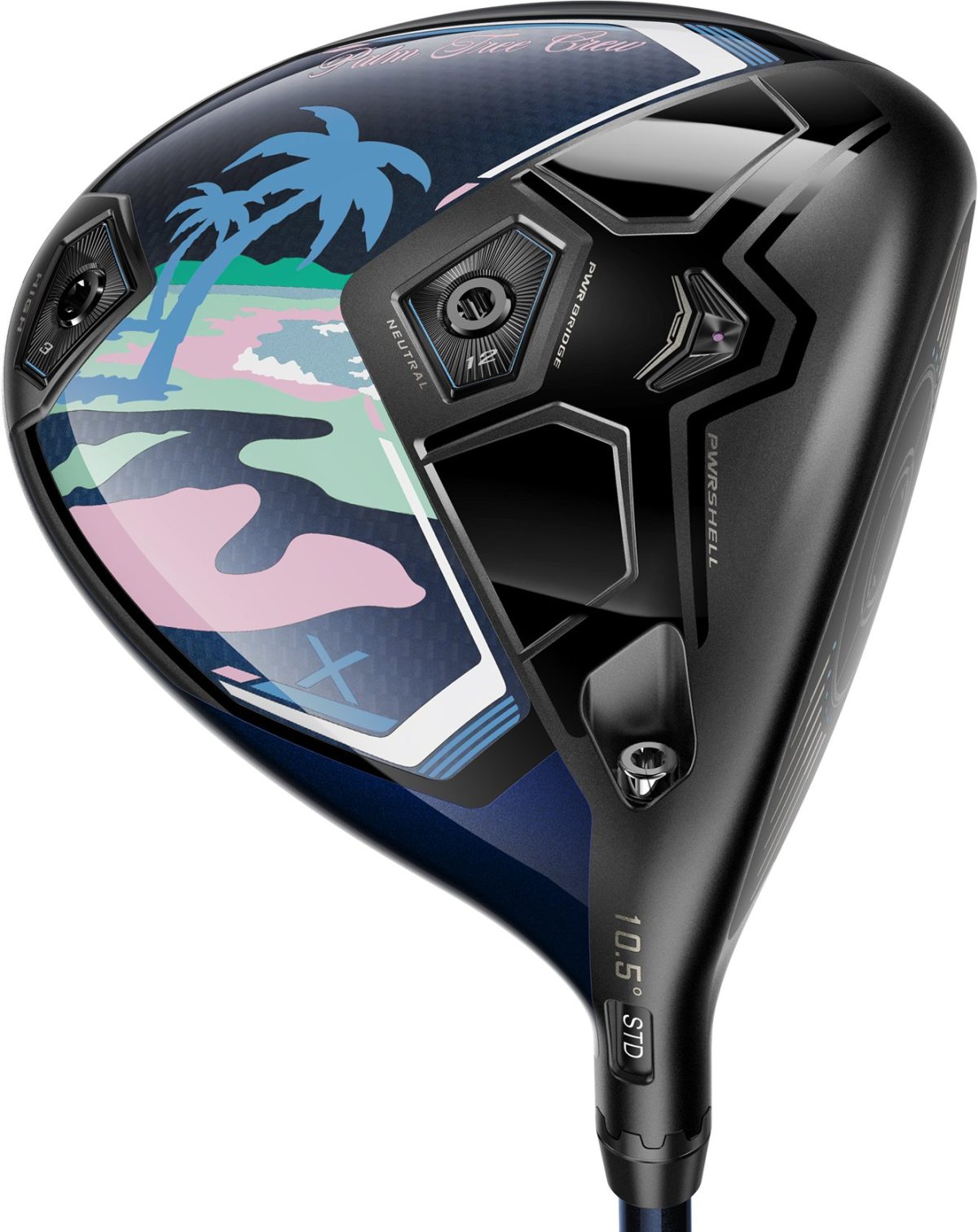 Cobra Darkspeed X Palm Tree Crew Limited Edition Driver - RIGHT - HZD BLK 4G 60S - 10.5 - Golf Clubs