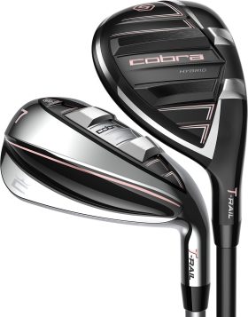 Cobra Womens T-Rail 3 Hybrid Combo Iron Set - 5H,6-PW,GW - LADYS - RIGHT - Golf Clubs