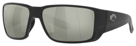 Costa Del Mar Blackfin Pro 580G Glass Polarized Sunglasses - Matte Black/Gray Silver Mirror - Large