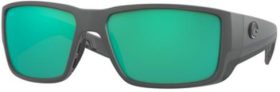 Costa Del Mar Blackfin Pro 580G Polarized Sunglasses, Men's, Matte Gray/Green Mirror