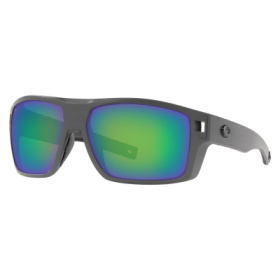 Costa Del Mar Diego 580G Glass Polarized Sunglasses - Matte Gray/Green Mirror - Large