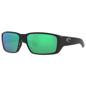 Costa Del Mar Fantail PRO 580G Glass Polarized Sunglasses - Matte Black/Green Mirror - Large