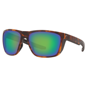 Costa Del Mar Ferg 580G Glass Polarized Sunglasses - Matte Tortoise/Green Mirror - Standard