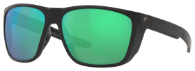 Costa Del Mar Ferg XL 580G Glass Polarized Sunglasses - Matte Black/Green Mirror - XX-Large