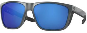 Costa Del Mar Ferg XL 580G Polarized Sunglasses, Men's, Shiny Gray/Blue Mirror