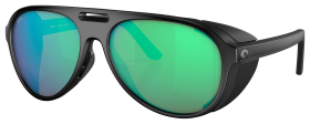 Costa Del Mar Grand Catalina 580G Glass Polarized Sunglasses - Matte Black/Green Mirror - X-Large