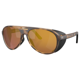 Costa Del Mar Grand Catalina 580G Glass Polarized Sunglasses - Matte Tortoise/Gold Mirror - X-Large