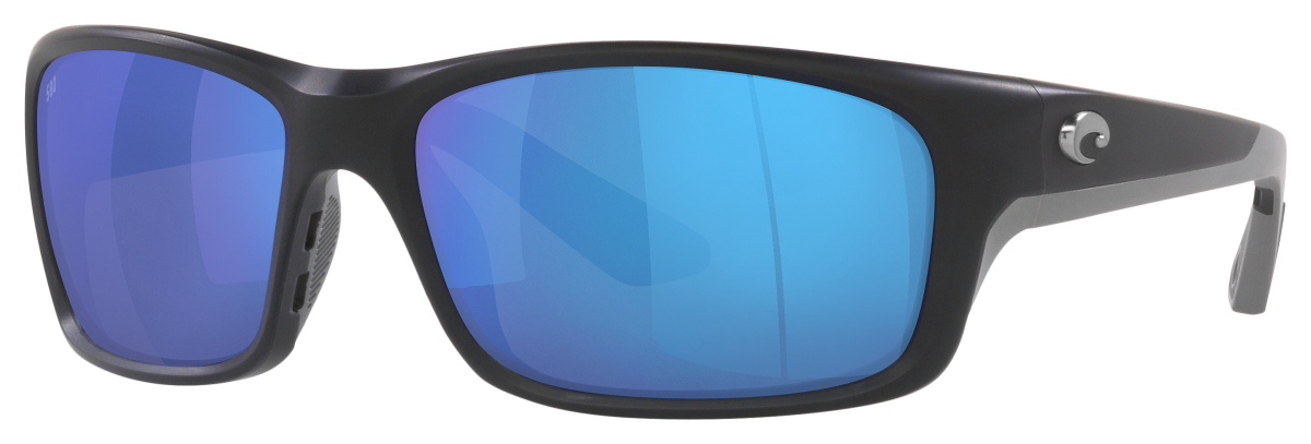 Costa Del Mar Jose PRO 580G Glass Polarized Sunglasses - Matte Black/Blue Mirror - Large