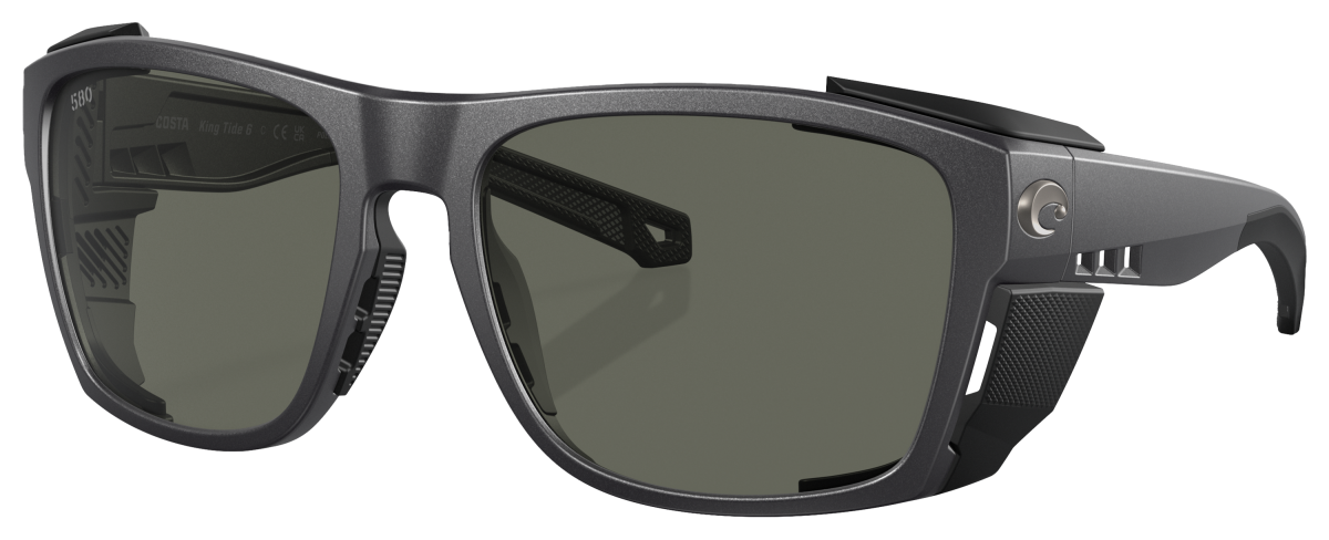 Costa Del Mar King Tide 6 580G Glass Polarized Sunglasses - Black Pearl/Gray - X-Large