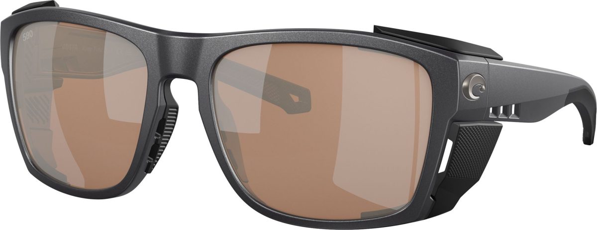 Costa Del Mar King Tide 6 580G Sunglasses, Men's, Black Pearl/Copper Silver Mirror