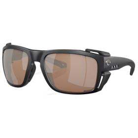 Costa Del Mar King Tide 8 580G Glass Polarized Sunglasses - Black Pearl/Copper Silver Mirror - Large