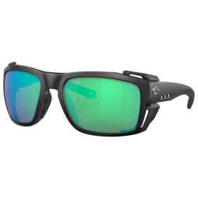 Costa Del Mar King Tide 8 580G Glass Polarized Sunglasses - Black Pearl/Green Mirror - Large