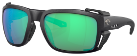 Costa Del Mar King Tide 8 580G Glass Polarized Sunglasses - Black Pearl/Green Mirror - Large