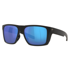 Costa Del Mar Lido 580G Glass Polarized Sunglasses - Matte Black/Blue Mirror - Large