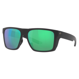 Costa Del Mar Lido 580G Glass Polarized Sunglasses - Matte Black/Green Mirror - Large