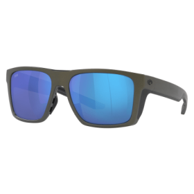 Costa Del Mar Lido 580G Glass Polarized Sunglasses - Steel Gray Metallic/Blue Mirror - Large