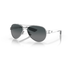 Costa Del Mar Loreto 580G Glass Polarized Sunglasses for Ladies - Palladium/Gray Gradient - Medium