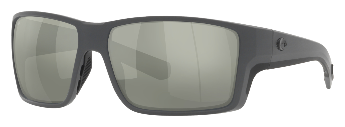 Costa Del Mar Reefton PRO 580G Glass Polarized Sunglasses - Matte Gray/Gray Silver Mirror - Large