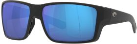 Costa Del Mar Reefton Pro Sunglasses, Men's, Black/Blue Mirror