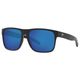 Costa Del Mar Spearo XL 580G Glass Polarized Sunglasses - Matte Black/Blue Mirror - X-Large