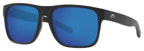 Costa Del Mar Spearo XL 580G Glass Polarized Sunglasses - Matte Black/Blue Mirror - X-Large