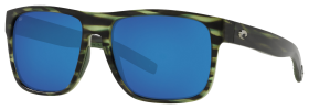 Costa Del Mar Spearo XL 580G Glass Polarized Sunglasses - Matte Reef/Blue Mirror - X-Large