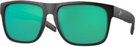 Costa Del Mar Spearo XL 580G Polarized Sunglasses, Men's, Matte Black/Green Mirror