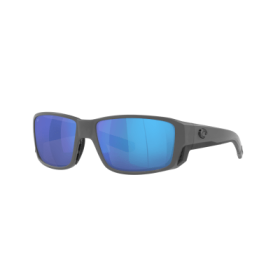 Costa Del Mar Tuna Alley PRO 580G Glass Polarized Sunglasses - Matte Gray/Blue Mirror - Large