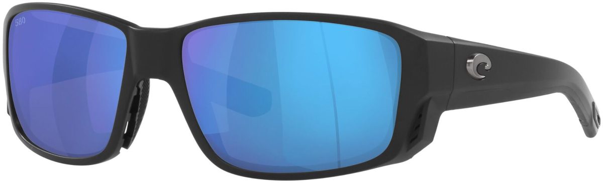 Costa Del Mar Tuna Alley Sunglasses, Men's, Black/Blue Mirror