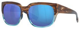 Costa Del Mar WaterWoman 2 580G Freedom Series Glass Polarized Sunglasses for Ladies - Shiny Wahoo/Blue Mirror - X-Large