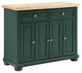 Crosley Madison Kitchen Island/Cart with Wood Countertop