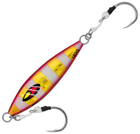 Daiwa Mr. Slow Jig - 6.3 oz. - Zebra Red Gold