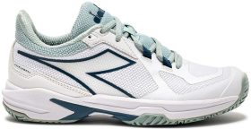 Diadora Women's Trofeo 2 All Ground Pickleball Shoes (White/Legion Blue)