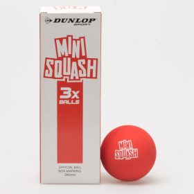 Dunlop Fun Mini Squash Ball Red 3pk Squash Balls