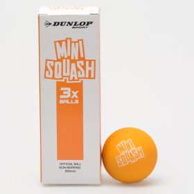 Dunlop Play Mini Squash Ball Orange 3Pk Squash Balls