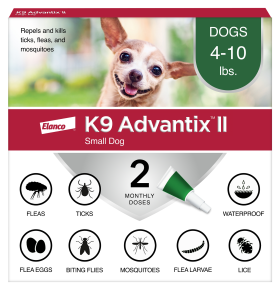 Elanco K9 Advantix II Flea and Tick Prevention - 4-10 lbs. - K9 Advantix II Small Dog 2-Pack