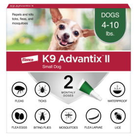 Elanco K9 Advantix II Flea and Tick Prevention - 4-10 lbs. - K9 Advantix II Small Dog 2-Pack