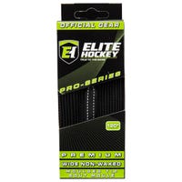 Elite Pro-Series Premium Wide NON-WAXED Molded Tip Laces in Black/White