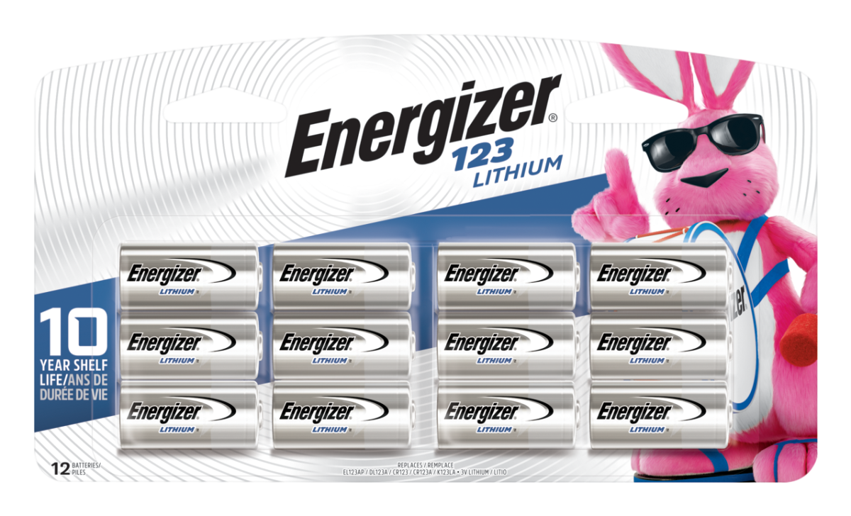 Energizer Lithium 123 Batteries 12-Pack