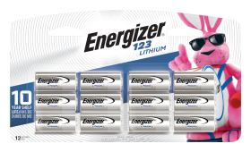 Energizer Lithium 123 Batteries 12-Pack