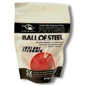 Eyeline Golf Ball of Steel Single Pack /Red