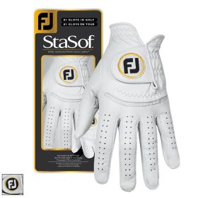 FootJoy 2020 Ladies StaSof Golf Glove ML/Pearl/White /LH/Regular