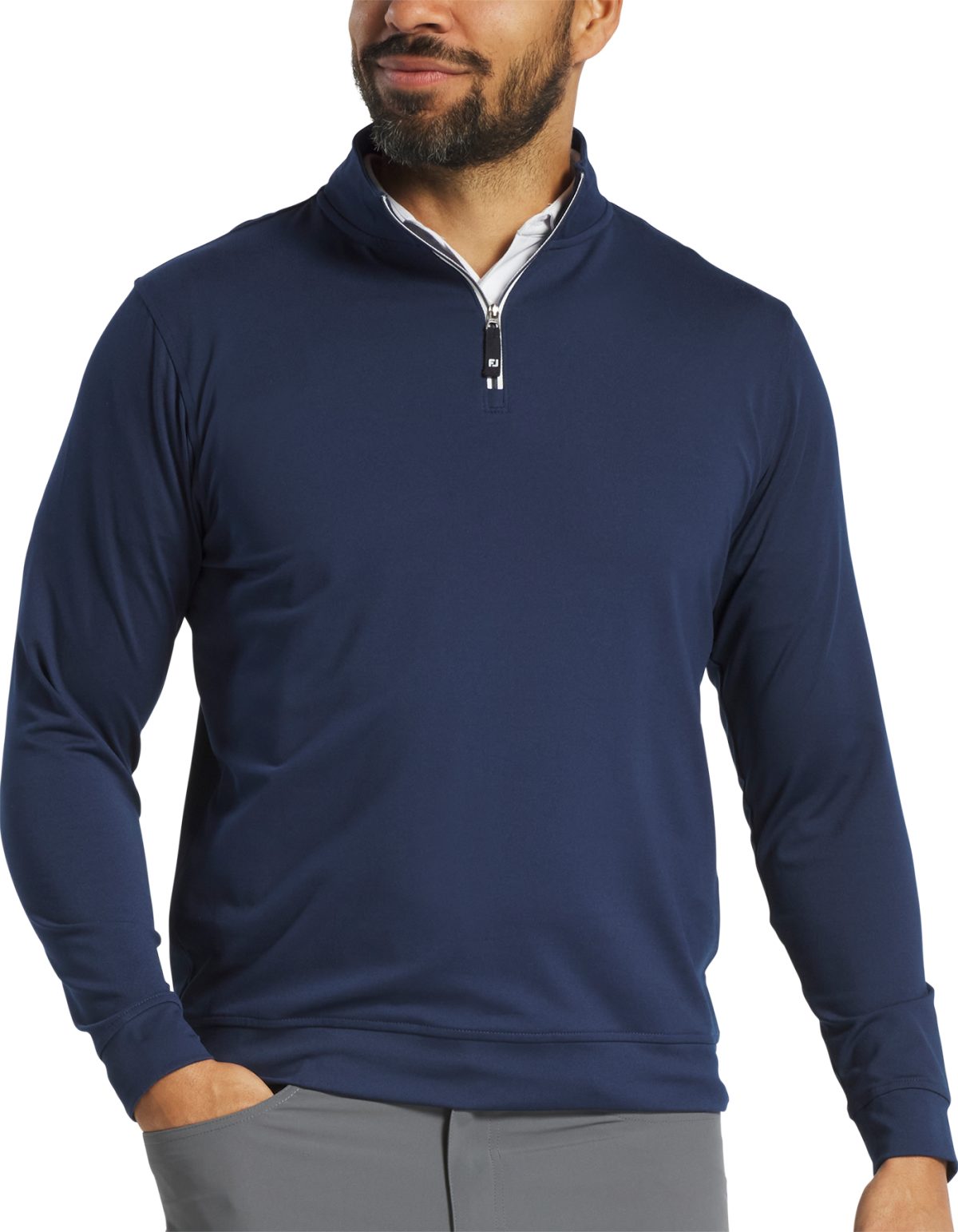 FootJoy Approach Quarter-Zip Men's Golf Pullover - Navy - Blue, Size: XXXL