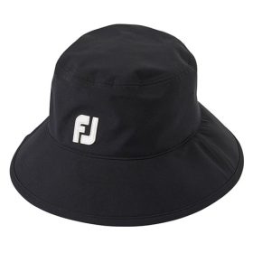 FootJoy DryJoys Tour Golf Bucket Rain Hat S/M/Black