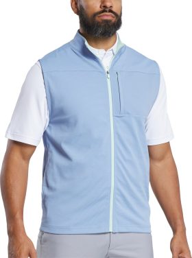 FootJoy Ottoman Knit Men's Golf Vest - Blue Jay - Blue, Size: Large