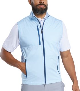 FootJoy TempoSeries Lightweight Softshell Men's Golf Vest - Skyway - Blue, Size: Large