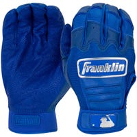 Franklin CFX Chrome Adult Batting Gloves in Blue Size Large