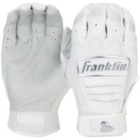 Franklin CFX Chrome Adult Batting Gloves in White Size Medium