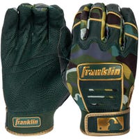 Franklin CFX Chrome Memorial Day Youth Batting Gloves in Camo Size Large